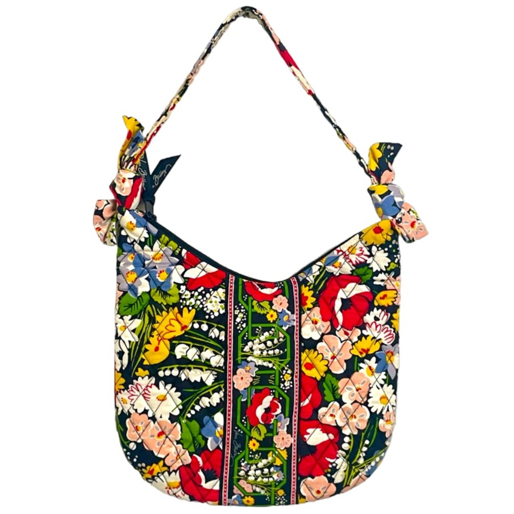 Vera Bradley Retired Poppy Fields Olivia Floral Boho Shoulder Hobo Bag NWOT